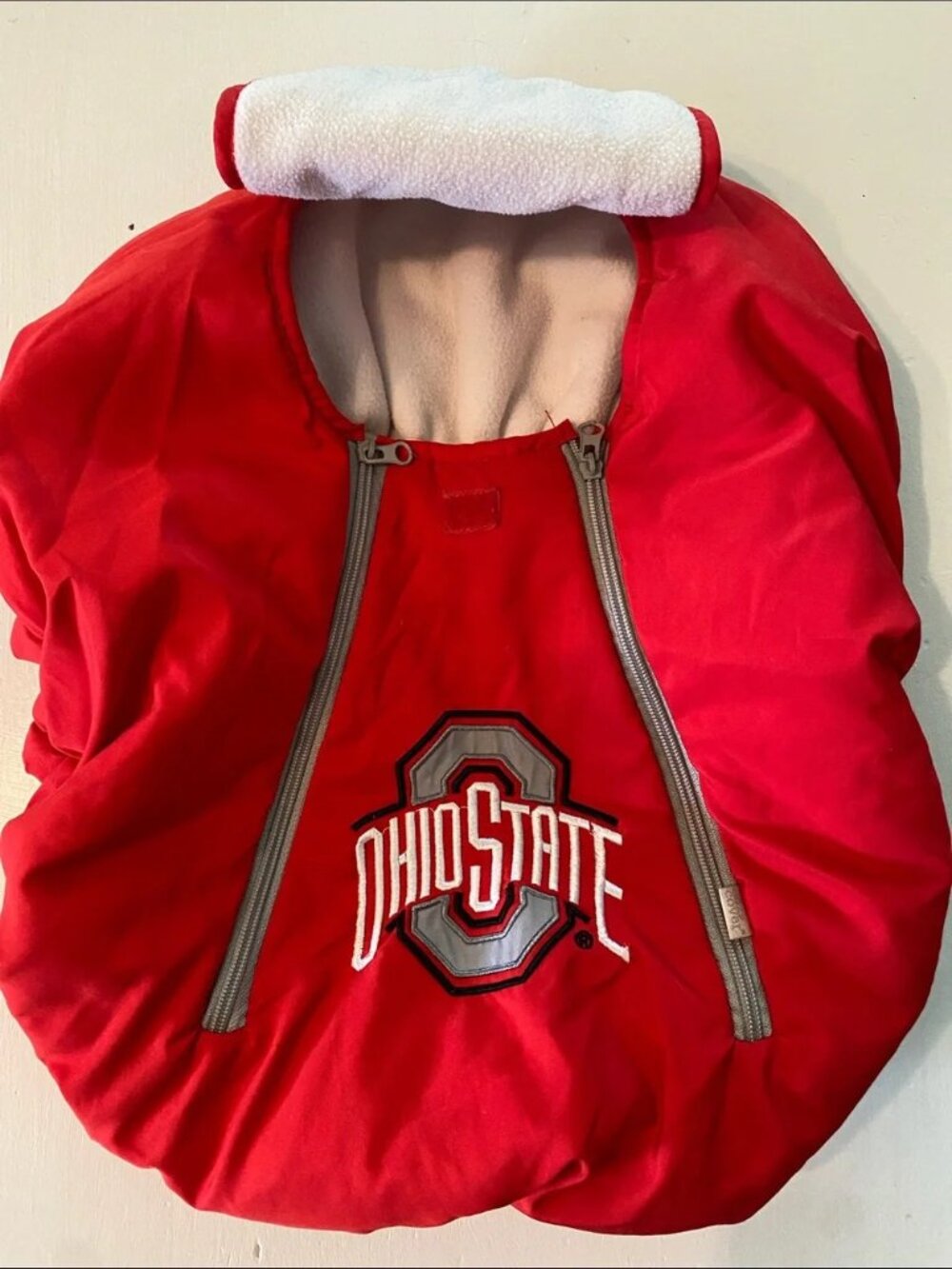 Ohio State Red Infant Cozy Cover Car Seat Cover